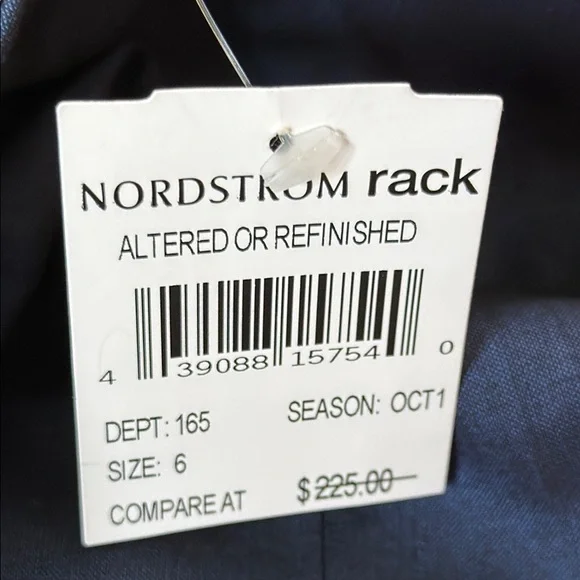 B6 Boss Hugo Boss Women’s 6 Dark Blue Pencil Skirt - Picture 3 of 6